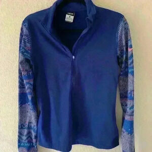 Nike Pro Dri Fit Quarter Zip SZ L athleisure hiking outdoor midlayer western